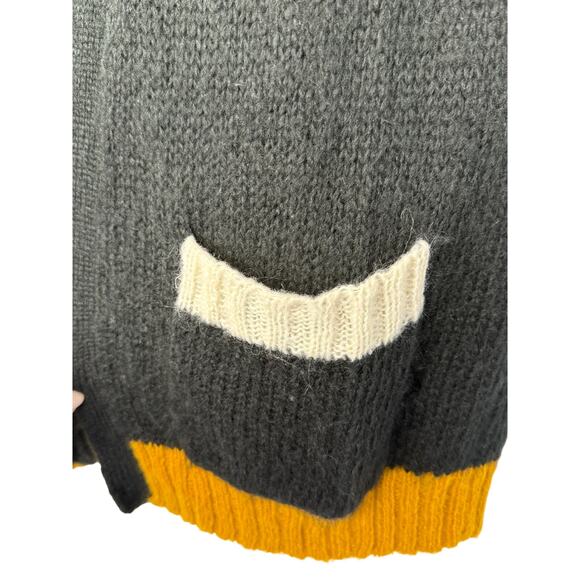 Wooden Ships Anthropologie Colorblock Open Knit Cardigan Women S/M Boho Cozy - Picture 5 of 9